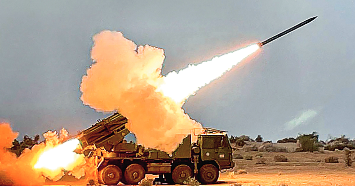 DRDO successfully test-fires Pinaka-ER rocket launcher